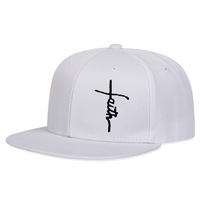 Gorra de Béisbol Unisex Estilo Hip Hop con Bordado de Cruz y Letras, Protección Solar