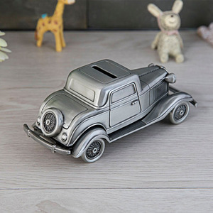 Artisanat en métal rétro voiture <span class=keywords><strong>tirelire</strong></span> Style européen créatif Vintage voiture épargne pot décoration de la maison ornements garçon cadeau - Product Image 4