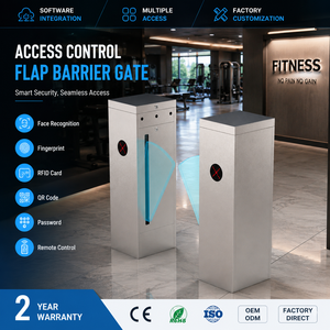 Barrera de Acceso con Código QR y RFID para Gimnasio, Ahorra Espacio, Totalmente Automática, Mini Torniquete con Certificado CE - Product Image 1