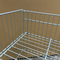 Grille en fil personnalisé poubelle carré en métal panier en fil métallique promotionnel pour le stockage