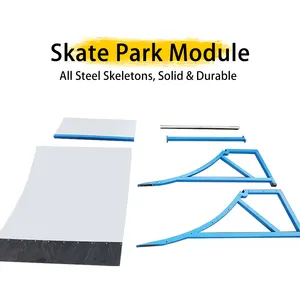 Skateboard Ramp Plastic Skateboard Park Skate Surface Ramp Grind Minihalf Pipe Outdoor Portable Indoor Wood Surface