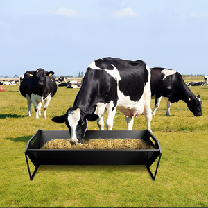 JH-Mech Livestock Feeding <strong>Trough</strong> 45&quot; Durable and Stable Easy Installation Heavy Duty Galvanized Steel Feeding <strong>Troughs</strong> for <strong>Sheep</strong> - Product Image 1