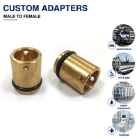 H59 Brass Straight Bulkhead Adapter Pre-Installed O-Ring Panel Mount Fitting OEM Custom for Water Treatment and Medical Fluid