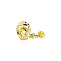 Grillz dentaire Rosette ajouré Cœur Étoile Plaqué Or et Argent Bicolore Bijoux Hip Hop pour Rappeurs Vente en Gros