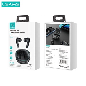 USAMS 최저가 게이밍 이어버드 ENC 인이어 이어폰 TWS 무선 헤드셋 듀얼 마이크 탑재 - Product Image 6