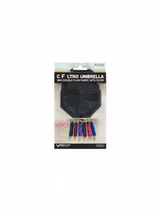 Ombrello Mini Cf Ltro in Tessuto, 8 Stecche, Apertura Manuale con Filtro, per Viaggi, Sole e Pioggia - Product Image 1