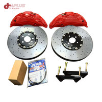 Kit de Freinage Haute Performance Aplus RS7 Racing avec Étriers 10/4 Pistons, Disques Céramiques en Fibre de Carbone Légers 355-440mm, Plaquettes Universelles, Garantie 1 An
