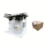 Machine d'étiquetage d'angle rectangulaire pour boîtes en carton, machine d'étiquetage d'angle pour boîtes en carton et en papier, avec adhésif pour l'étiquetage des coins à angle droit