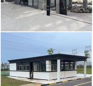 Modern Rectangle Sandwich Panel Sentry <b>Box</b> Guard House Durable Outdoor <b>Security</b> Booth - Product Image 2