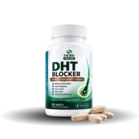 Comprimés Bloqueurs de DHT Marque Blanche OEM pour la Croissance Capillaire 5000mcg Biotine Palmier Nain Anti-Chute de Cheveux Supplément Capillaire Végétarien 60 Comprimés