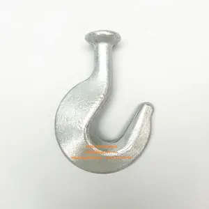 Factory Price Forged Galvanized Ball Hook Ball End Hook For Pole Line Hardware