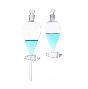 गर्म बिक्री मटर के आकार का 125/250/500/1000 मिलीलीटर वितरण फनल तेल पानी पृथक्करण गोलाकार वितरण फनल - Product Image 3