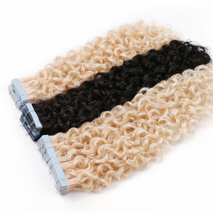 Extensions de cheveux humains Body Wave à bandes adhésives, trame invisible pour usage professionnel - Product Image 2