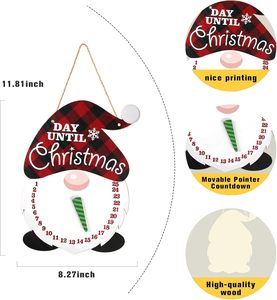 Calendario dell'avvento di <span class=keywords><strong>natale</strong></span> in legno calendario conto alla rovescia di <span class=keywords><strong>natale</strong></span> segno di benvenuto porta <span class=keywords><strong>giorni</strong></span> fino a <span class=keywords><strong>natale</strong></span> arredamento rustico - Product Image 6