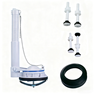 ชุดเปลี่ยน<span class=keywords><strong>วาล์ว</strong></span><span class=keywords><strong>ชักโครก</strong></span>3นิ้วพร้อมปะเก็นและสลักเกลียวชิ้นส่วนถังชักโครกเข้ากันได้กับห้องน้ำสองชิ้นมาตรฐานอเมริกา - Product Image 6