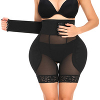 Gainant Respirant Effet Fesses Remontées Collant Taille Haute Rembourrage Hanches Amincissant pour Femme