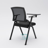 Chaise de formation pliable Foshan avec tablette d'écriture intégrée pour l'école, la salle de conférence, le bureau, les réunions et l'étude des étudiants