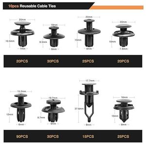 Kit de Sujetadores Automotrices de 620 Piezas con 15 Herramientas para Reparación de Parachoques y Guardabarros de Automóviles - Product Image 2