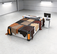 Machine de découpe automatique CNC à écran tactile LCD pour textiles, avec outil rotatif, pour couper le PVC et les panneaux de cristal souple