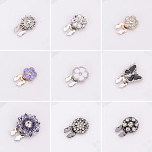 男性用ボタンカバーカフスシャツ用カスタムパールラインストーン装飾亜鉛合金メッキ環境に優しい女性用 - Product Image 5