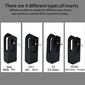 Tri-Claw warfalcon <span class=keywords><strong>1911</strong></span>ยุทธวิธี CZ IPSC idpa CNC อลูมิเนียมแข่งหลักซอง & แทรกบล็อกสำหรับล่าสัตว์อุปกรณ์เพนท์บอล - Product Image 2