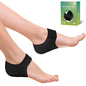 Protections de talon en gel, inserts et coussinets antichoc respirants <span class=keywords><strong>pour</strong></span> femmes et hommes, <span class=keywords><strong>pour</strong></span> fasciite plantaire, épine calcanéenne, <span class=keywords><strong>tendinite</strong></span> d'Achille et pieds secs - Product Image 1
