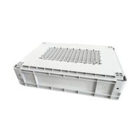 Caisse de rangement en PP recyclable robuste, empilable et emboîtable, en plastique solide pour le transport de marchandises