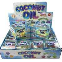 Balle anti-stress transparente en forme de pomme à l'huile de coco, jouet à presser pour Noël et Halloween, cadeau de Noël