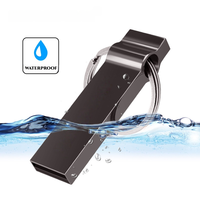 Clés USB 2.0 personnalisées avec porte-clés, prix direct usine, clé USB 4 Go en métal