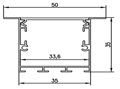 35*35 mét connectable nhôm <span class=keywords><strong>1.2m</strong></span> 36 Wát văn phòng tuyến tính ánh sáng <span class=keywords><strong>LED</strong></span> <span class=keywords><strong>recessed</strong></span> tuyến tính ánh sáng Trần - Product Image 4