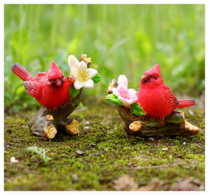 Miniatura de Resina de Pájaro Cardenal Americano, Adorable Figura de Animal para Decoración de Microjardín, Manualidades y Arte - Product Image 5