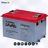 Batterie LiFePO4 à décharge profonde 51,2 V 200 Ah 10 kW, Grade A, Marine, BMS intelligent RS485, Prise Anderson, 6000+ cycles, CE RoHS IP67, OEM ODM