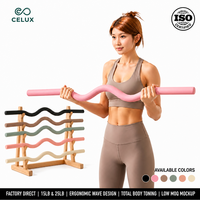 Barre d'haltères en silicone durable unisexe 15LB/25LB - Étanche et résistante à la transpiration pour Pilates et musculation, couleur/logo personnalisable