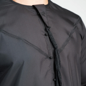 Túnica Musulmana Casual Premium Personalizada para Hombre, Transpirable, Larga hasta el Suelo, Manga Larga, para Todas las Temporadas - Product Image 2