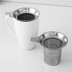 Customized Logo Food Grade Stainless Steel Wire Mesh Dome Shape <b>Tea</b> Filter Double Handle Fine Mesh Loose Leaf <b>Tea</b> Strainer - Product Image 2