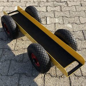 Carretilla de Transporte de Neumáticos de Alta Resistencia, Carro de 4 Ruedas con Capacidad de 300 kg, Plataforma para Mover Paneles de Yeso - Product Image 6