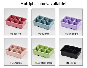 Food Grade Silicone Ice Cube Tray 6 Cavity Square Mold With Removable Leak Proof Lid Reusable for Freezer Whisky Beer Drinks - Product Image 3