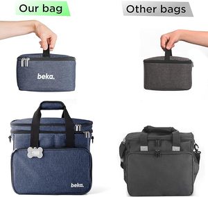 Free sample Dog Travel Bag, Travel <b>Pet</b> Bag Organizer, Dog <b>Food</b> Travel Bag with <b>Food</b> <b>Container</b> and Bowls, Dog Travel - Product Image 6