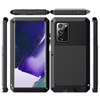 Étui de protection robuste pour Samsung Galaxy S22 S7 Edge Note 8 10 Plus 20 Ultra, coque métallique 360° pour mobile