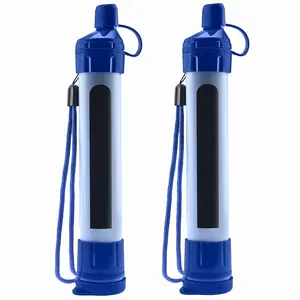 Filtro acqua paglia dispositivo di purificazione acqua portatile personale di filtrazione dell'acqua di sopravvivenza per kit di emergenza attività all'aperto
