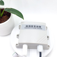 Sensor de Temperatura y Humedad para Exteriores, Resistente a la Intemperie, IP65, Anti Lluvia/Nieve, Sonda Externa, RS485 Modbus, 0.5C/3%RH, DC7-30V