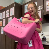 Sac de plage en EVA, grand format, robuste, portable, résistant à l'eau, pour toutes les saisons, pour femmes, voyages, shopping