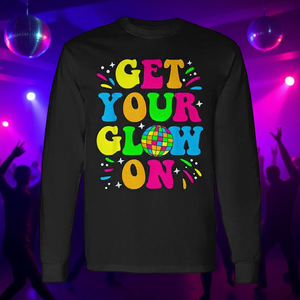 Camiseta de Manga Larga Unisex con Cuello Redondo y Estampado Digital para Fiestas, Haz Brillo en la Atención - Product Image 3