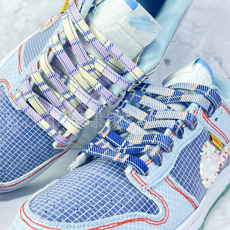 Fashion Flat Shoelaces Spaced Spliced Colorful