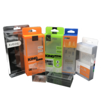 Boîte d'emballage en plastique PVC en polyvinyle, transparente et pliante, lot de 10 pièces