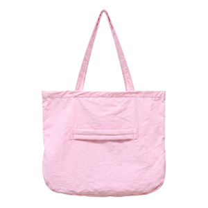 Bolsa de Compras Plegable de Nailon Rosa, Bolsa de Hombro Reutilizable con Bolsillo - Product Image 2