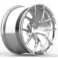 Jantes de course personnalisées en alliage forgé, bronze chromé noir brossé, finition haute brillance, 5X112/120, Audi Tesla, 18-23 pouces, concaves, garantie 5 ans