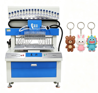 Machine de distribution de silicone pour porte-clés en PVC 18 couleurs, machine à goutter pour la fabrication de figurines de dessins animés, poupées et artisanat