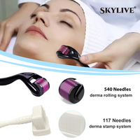 Produit ponctuel Titanium Derma Tampon réglable Masseur de cuir chevelu 140 Système de perfusion Rajeunissement de la peau et lèvres plus dodues-Dissolvant de rides