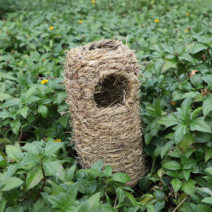 รังนกฟางทำมือรูปวงรีขนาดกลางสำหรับตกแต่งสวนและนกเลี้ยง - Product Image 3